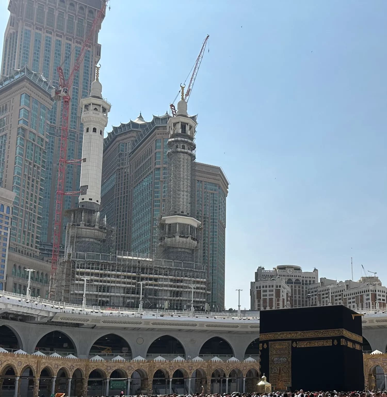 The Grand Mosque and Clock Tower in Makkah